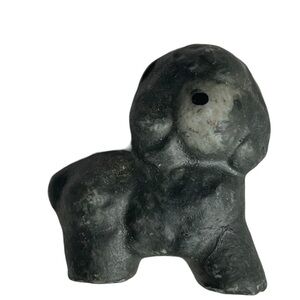 Vintage Miniature‎ Black Puppy Dog Unmarked